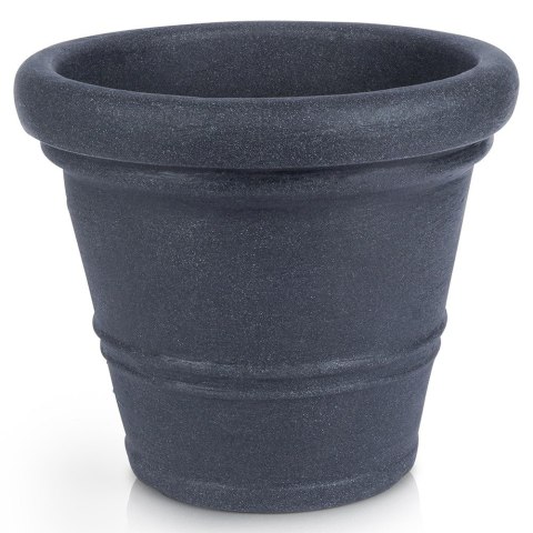 Doniczka ogrodowa plastikowa szara okrągła 52x43 cm VILDE 339432