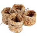 Obrączki pierścienie na serwetki juta 4 sztuki HOME STYLING COLLECTION 139620