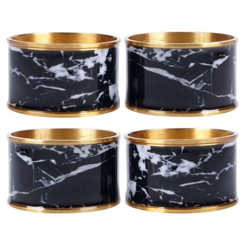 Obrączki pierścienie na serwetki metalowe obrączka 4.5cm 4 sztuki VILDE 139439