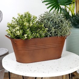 Osłonka na doniczkę metalowa 34 cm VILDE 339414