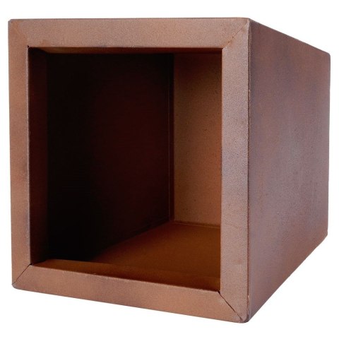 Osłonka na doniczkę metalowa mała z efektem rdzy 15 cm VILDE 339413-M