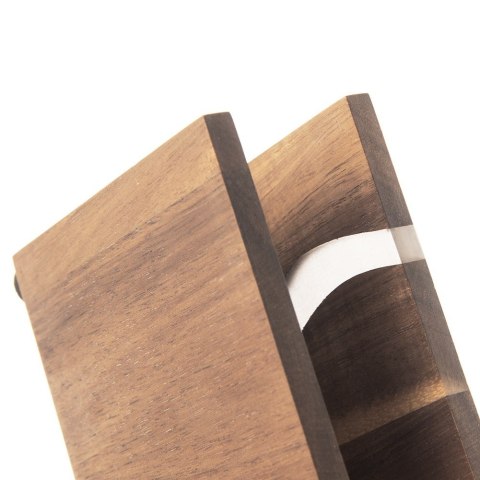 Serwetnik drewniany stojak na serwetki pojemnik organizer RIVER 12x8.5cm ORION 154308