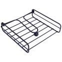 Serwetnik metalowy stojak na serwetki organizer pojemnik czarny 19x19.5cm VILDE 139316