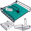 Serwetnik metalowy stojak na serwetki organizer pojemnik czarny 19x19.5cm VILDE 139316