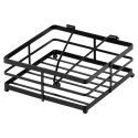 Serwetnik metalowy stojak na serwetki organizer pojemnik czarny MISTY 18x18cm NAVA 10-186-032