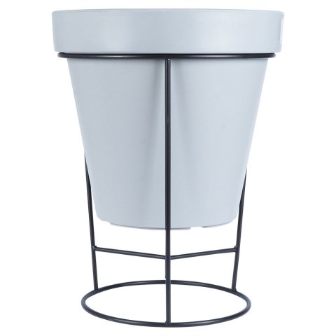 Stojak na doniczkę metalowy czarny dwustronny 45x53 cm VILDE 339465