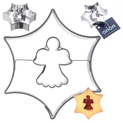 Wykrawacz do ciastek stalowy gwiazdka aniołek 5,5 cm ORION 127472