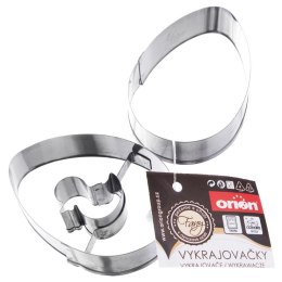 Wykrawacz do ciastek stalowy jajko 5,5 cm 2 szt. ORION 121165