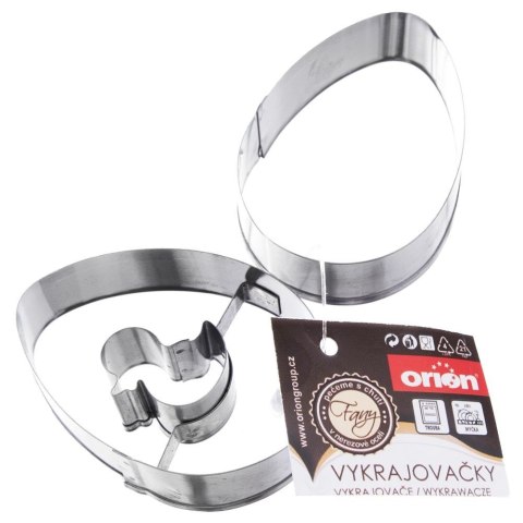 Wykrawacz do ciastek stalowy jajko 5,5 cm 2 szt. ORION 121165