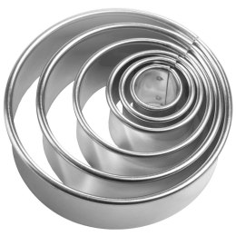 Wykrawacz do ciastek stalowy koło 1,3-5,2 cm 5 ele. ORION 121150