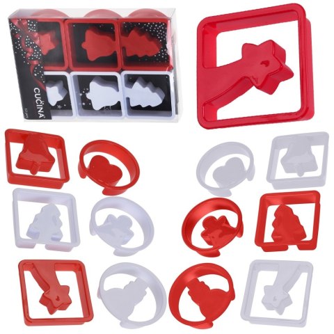 Wykrawacze do ciastek Boże Narodzenie 7 cm 12 ele. LA CUCINA 121114