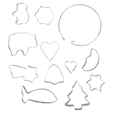 Wykrawacze do ciastek aluminiowe Boże Narodzenie 10 ele. LA CUCINA 259352