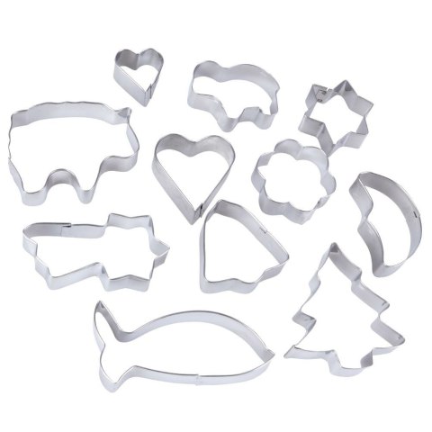 Wykrawacze do ciastek aluminiowe Boże Narodzenie 10 ele. LA CUCINA 259352