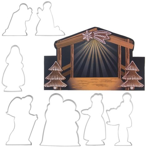 Wykrawacze do ciastek stalowe Boże Narodzenie 12 cm 7 szt. ORION 127414