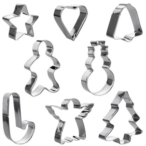 Wykrawacze do ciastek stalowe Boże Narodzenie 14 cm 16 ele. LA CUCINA 259110