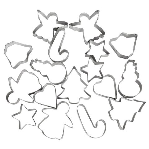 Wykrawacze do ciastek stalowe Boże Narodzenie 14 cm 16 ele. LA CUCINA 259110