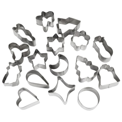 Wykrawacze do ciastek stalowe Boże Narodzenie 5 cm 16 ele. LA CUCINA 259109