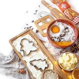 Wykrawacze do ciastek stalowe Boże Narodzenie 7,5 cm 10 ele. LA CUCINA 121116