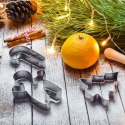 Wykrawacze do ciastek stalowe Boże Narodzenie 7,5 cm 10 ele. LA CUCINA 121116