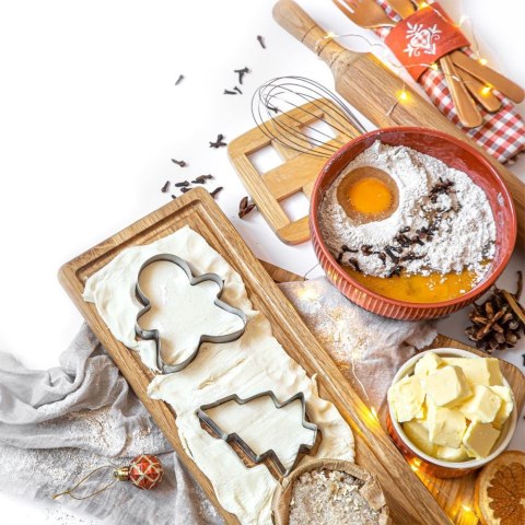 Wykrawacze do ciastek stalowe Boże Narodzenie 7,5 cm 6 ele. LA CUCINA 121112