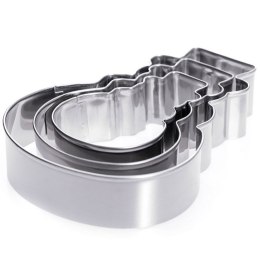 Wykrawacze do ciastek stalowe bałwan 13 cm 3 szt. LA CUCINA 121111-B