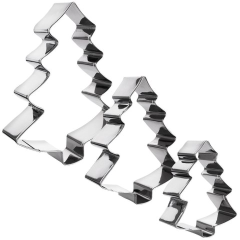 Wykrawacze do ciastek stalowe choinka 13 cm 3 szt. LA CUCINA 121111-C