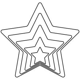 Wykrawacze do ciastek stalowe gwiazda 7,5 cm 5 szt. ORION 124979