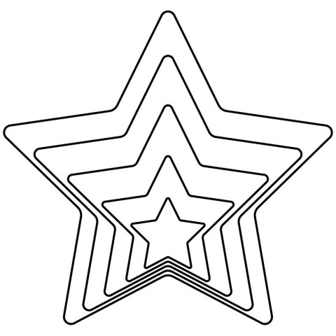 Wykrawacze do ciastek stalowe gwiazda 7,5 cm 5 szt. ORION 124979