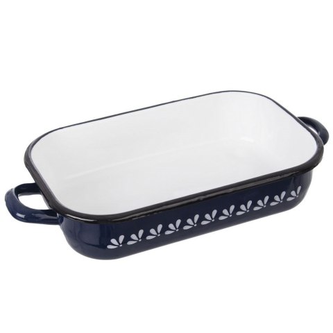 Brytfanna emaliowana prostokątna MODROBILA 34x18x6.5cm ORION 113514