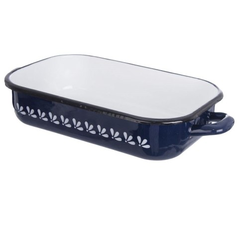 Brytfanna emaliowana prostokątna MODROBILA 34x18x6.5cm ORION 113514