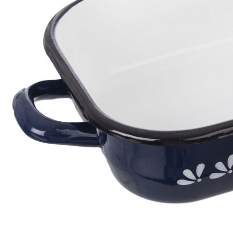 Brytfanna emaliowana prostokątna MODROBILA 34x18x6.5cm ORION 113514