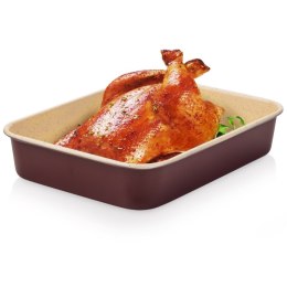 Brytfanna granitowa do piekarnika brytfanka prostokątna TERRESTRIAL 6L 40x28x7cm NAVA 10-103-171