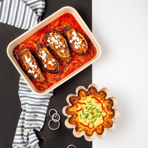 Brytfanna granitowa do piekarnika brytfanka prostokątna TERRESTRIAL 6L 40x28x7cm NAVA 10-103-171