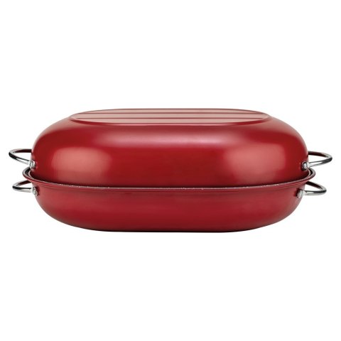 Brytfanna granitowa do piekarnika brytfanka z pokrywką owalna TAURUS 5.5L 44x28x14.5cm NAVA 10-103-133