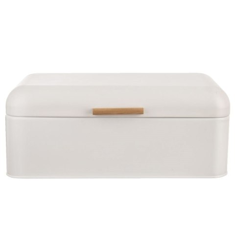 Chlebak metalowy pojemnik na chleb pieczywo biały mat WHITELINE 42x24x16.5cm ORION 152460