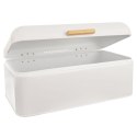 Chlebak metalowy pojemnik na chleb pieczywo biały mat WHITELINE 42x24x16.5cm ORION 152460