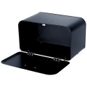 Chlebak metalowy pojemnik na chleb pieczywo czarny mały 35.5x21x23.5cm VILDE 259618
