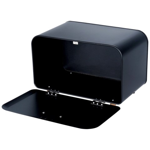 Chlebak metalowy pojemnik na chleb pieczywo czarny mały 35.5x21x23.5cm VILDE 259618