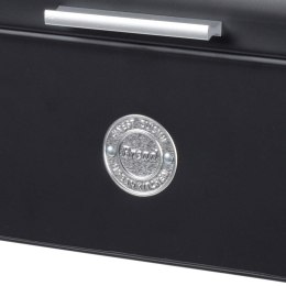 Chlebak metalowy pojemnik na chleb pieczywo czarny mat 42x22x17cm EXCELLENT HOUSEWARE 152401