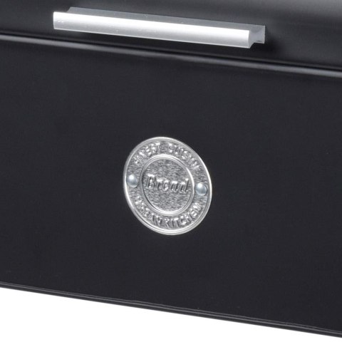 Chlebak metalowy pojemnik na chleb pieczywo czarny mat 42x22x17cm EXCELLENT HOUSEWARE 152401