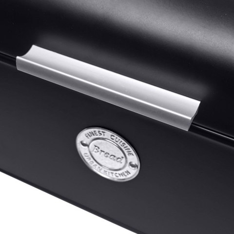 Chlebak metalowy pojemnik na chleb pieczywo czarny mat 42x22x17cm EXCELLENT HOUSEWARE 152401