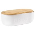 Chlebak z deską do krojenia biały 36x19.5x12.5cm VILDE 259226