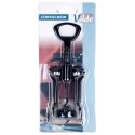 Korkociąg do wina otwieracz do butelek wina metalowy czarny 16cm VILDE 259686