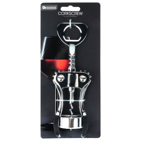 Korkociąg otwieracz do butelek wina metalowy 19.5cm EXCELLENT HOUSEWARE 259713