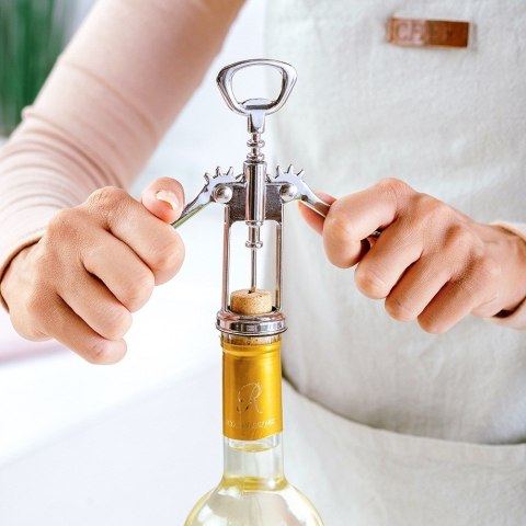 Korkociąg otwieracz do butelek wina stalowy ACER 15cm NAVA 10-186-028