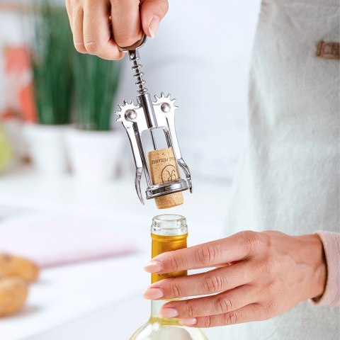 Korkociąg otwieracz do butelek wina stalowy ACER 15cm NAVA 10-186-028