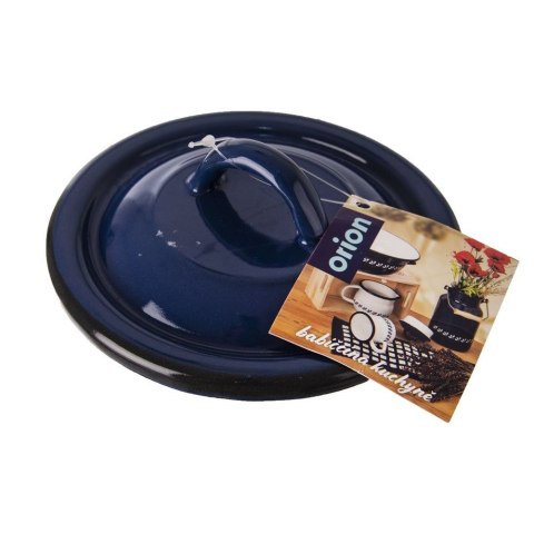 Pokrywka emaliowana do garnka patelni garnków niebieska MODROBILA 12cm ORION 126317