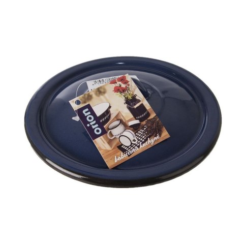 Pokrywka emaliowana do garnka patelni garnków niebieska MODROBILA 16cm ORION 126318