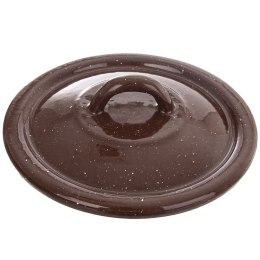 Pokrywka emaliowana do garnka patelni garnków rondla brązowa BROWN 14cm ORION 113412