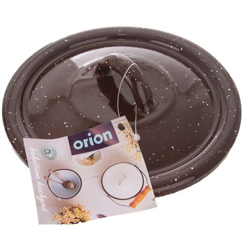 Pokrywka emaliowana do garnka patelni garnków rondla brązowa BROWN 16cm ORION 113413